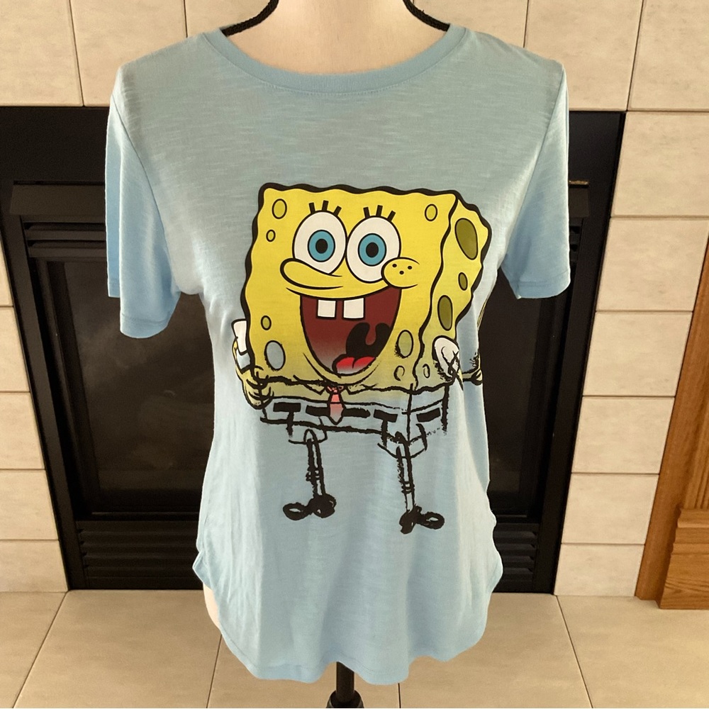 Nickelodeon SpongeBob SquarePants Short Sleeve Top, Junior Sz M(7-9)